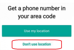 create whatsapp account with fake US number