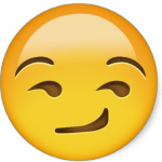 snapchat smirk emoji