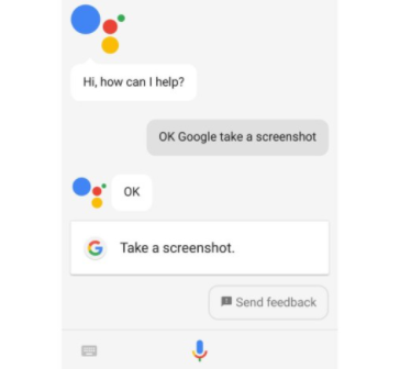 take a screenshot on snapchat using Google Assistant
