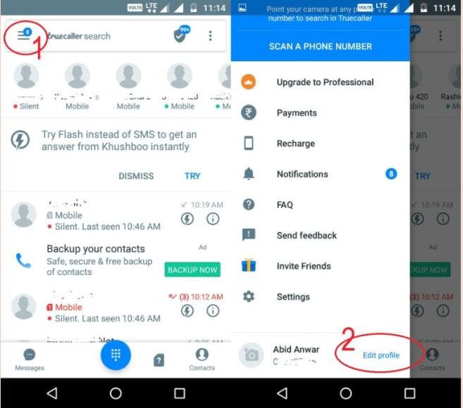 How to Change Name In Truecaller