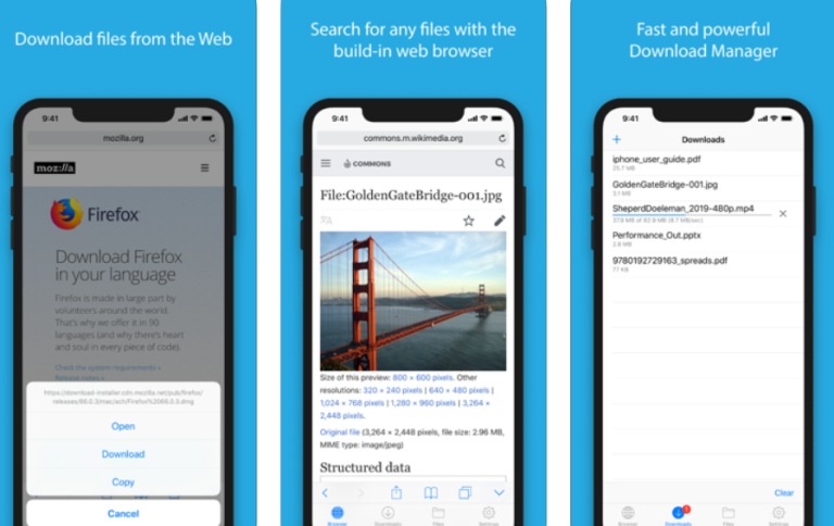 files download manager for iphone