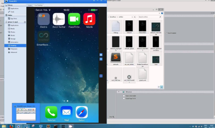 smartface emulator to run ios apps in windows